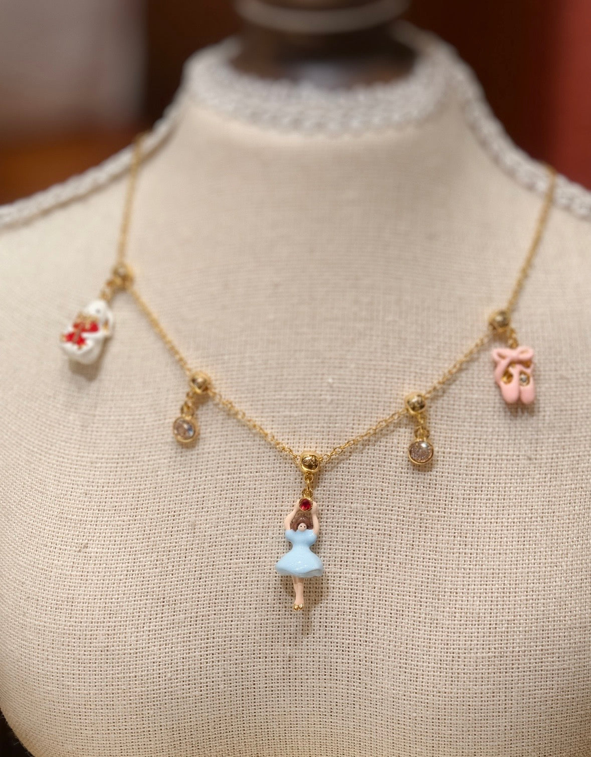 BlanBunny Crystal Glass Pearl Jewelry Set for Women Unique Design Necklace Bracelet Earrings Ring Gift