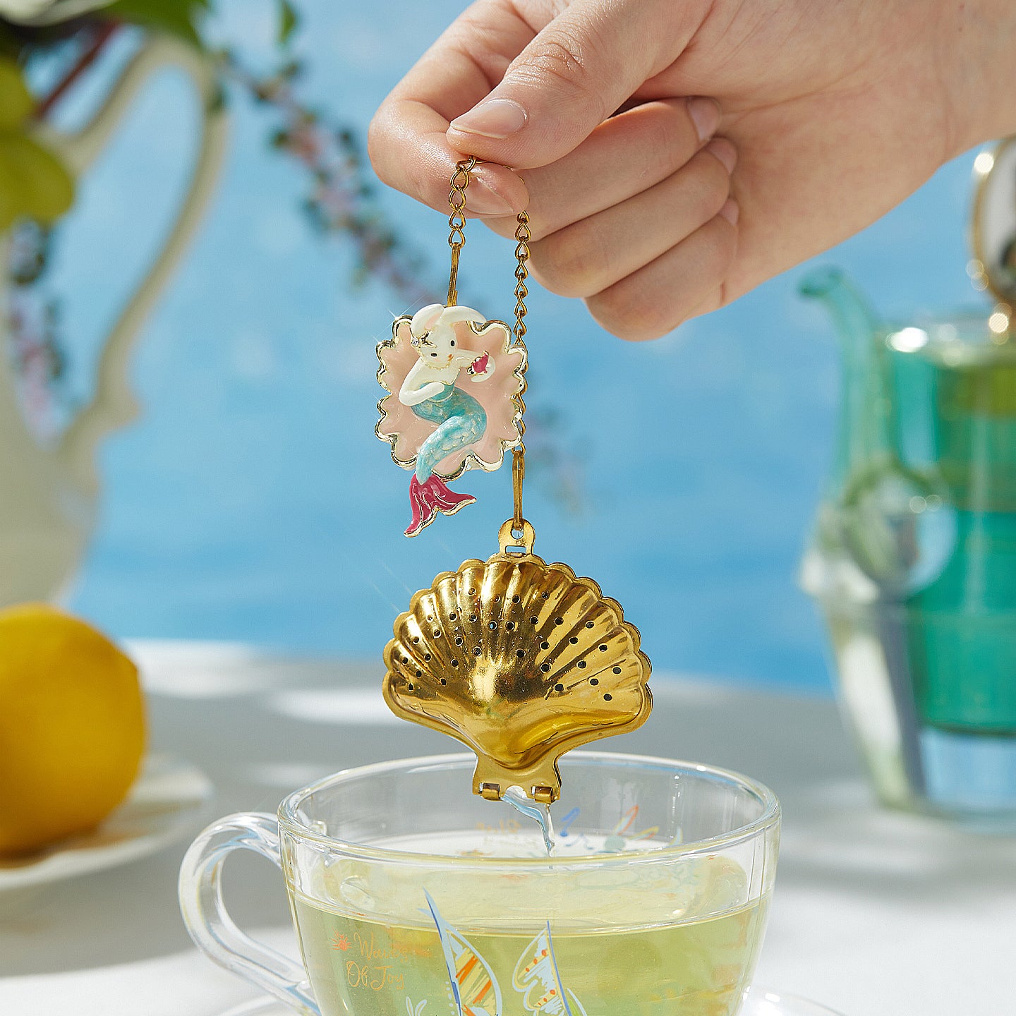 BlanBunny Ocean Heart Series Tea Infuser Stainless Steel Loose Leaf Tea Strainer Gift