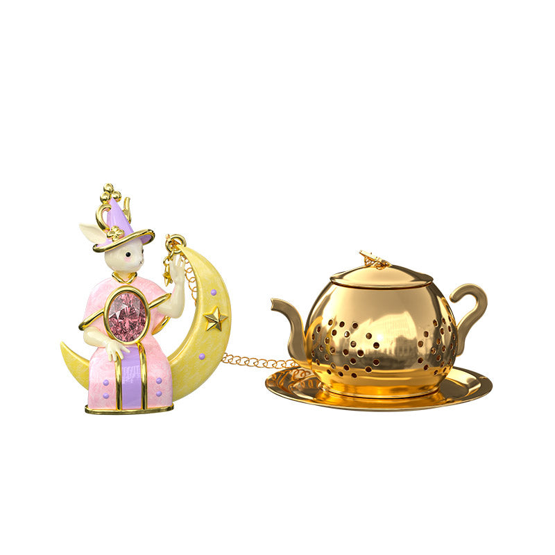 Blanbunny The Green Land of Oz Tea Infuser Cute Bunny Cute Pendant Stainless Steel Leaf Filter Portable Tea Brewing Tool