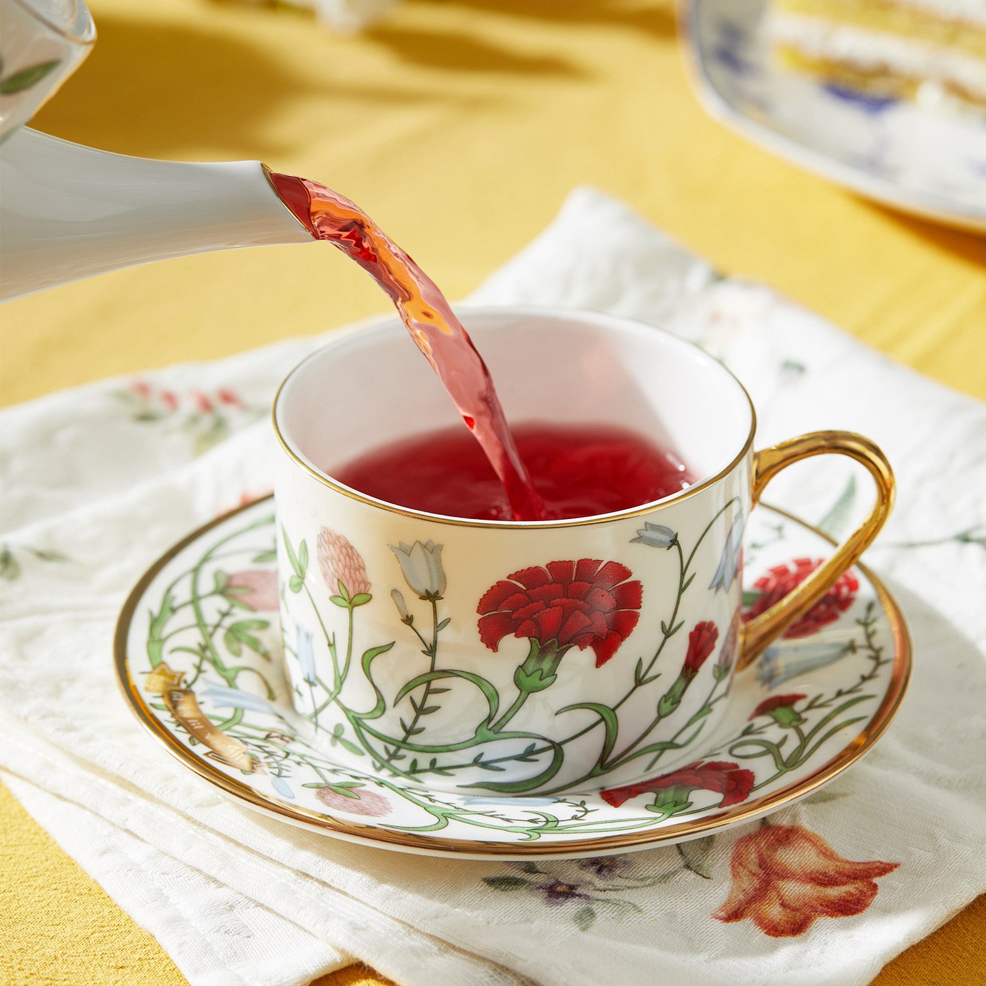 BlanBunny Garden Adventure Tea Set with Cup & Saucer English Afternoon Tea Set Gift