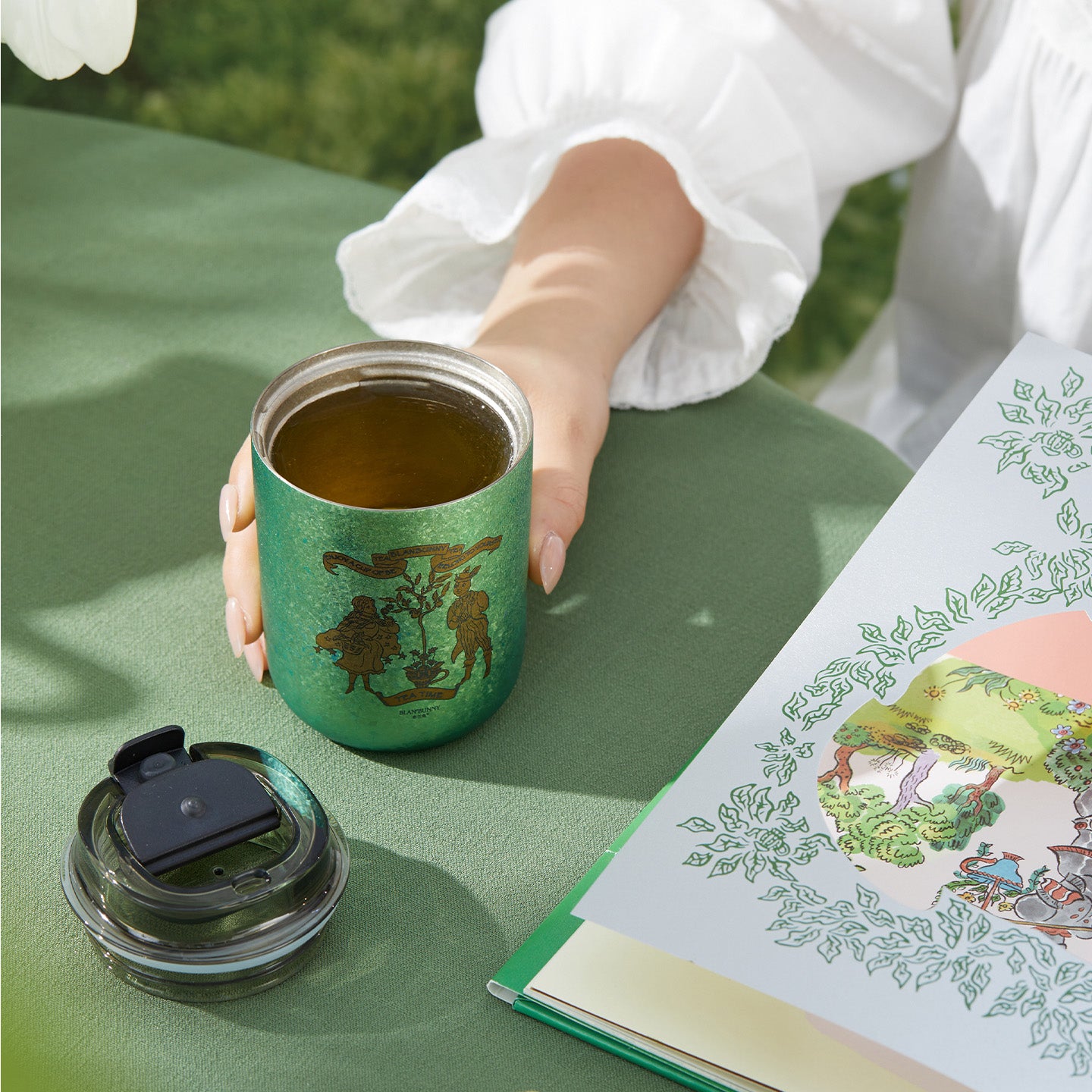 BlanBunny Double-Walled Titanium Mug – Portable Outdoor Insulated Cup Gift Set