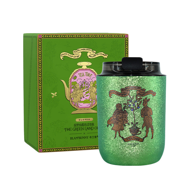 BlanBunny Double-Walled Titanium Mug – Portable Outdoor Insulated Cup Gift Set