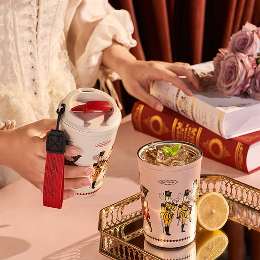 BlanBunny Nutcracker Insulated Cola Thermos Cup with Stainless Steel Liner Portable Original Design for Hot & Cold Drinks