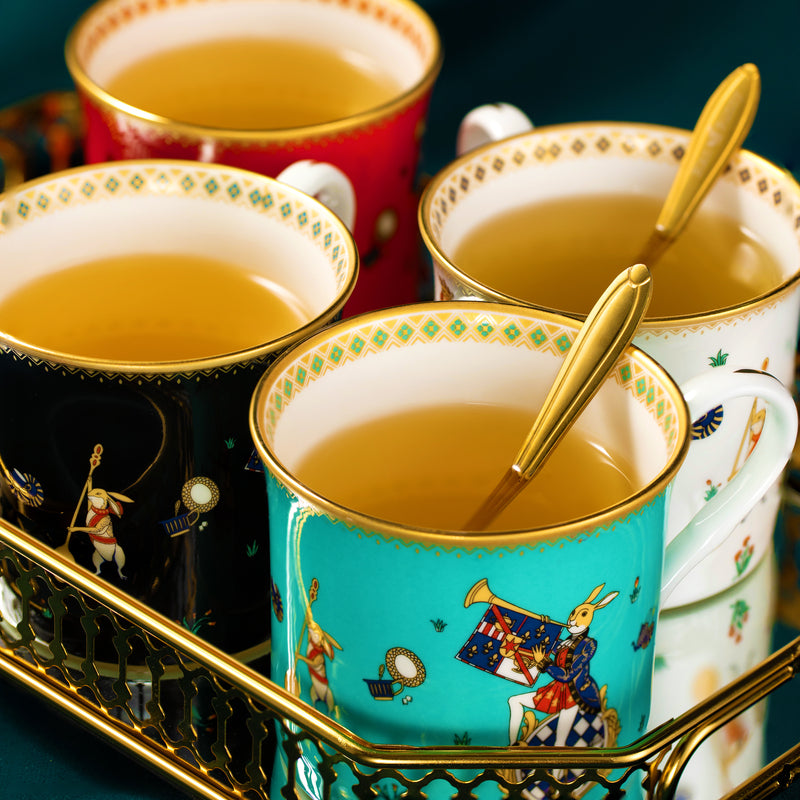 BlanBunny King Mug is a bone china cup with an open cup shape