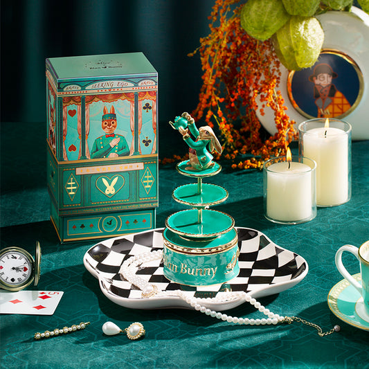 BlanBunny March Hare Music Jewelry Box Elegant Organizer scene image