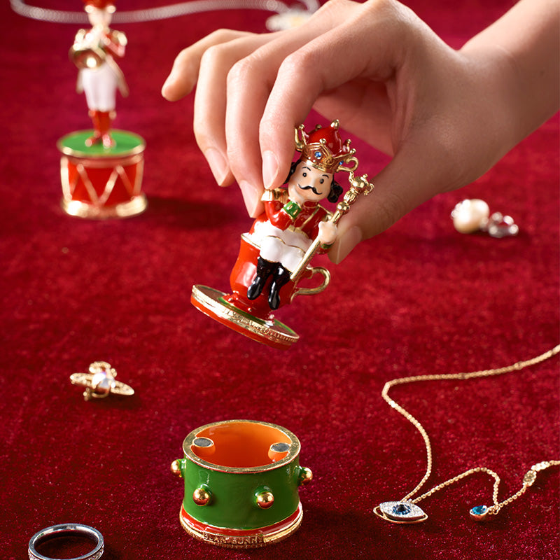 BlanBunny Nutcracker Series Jewelry Box Ornament Organizer for Rings Earrings and Accessories show detail image