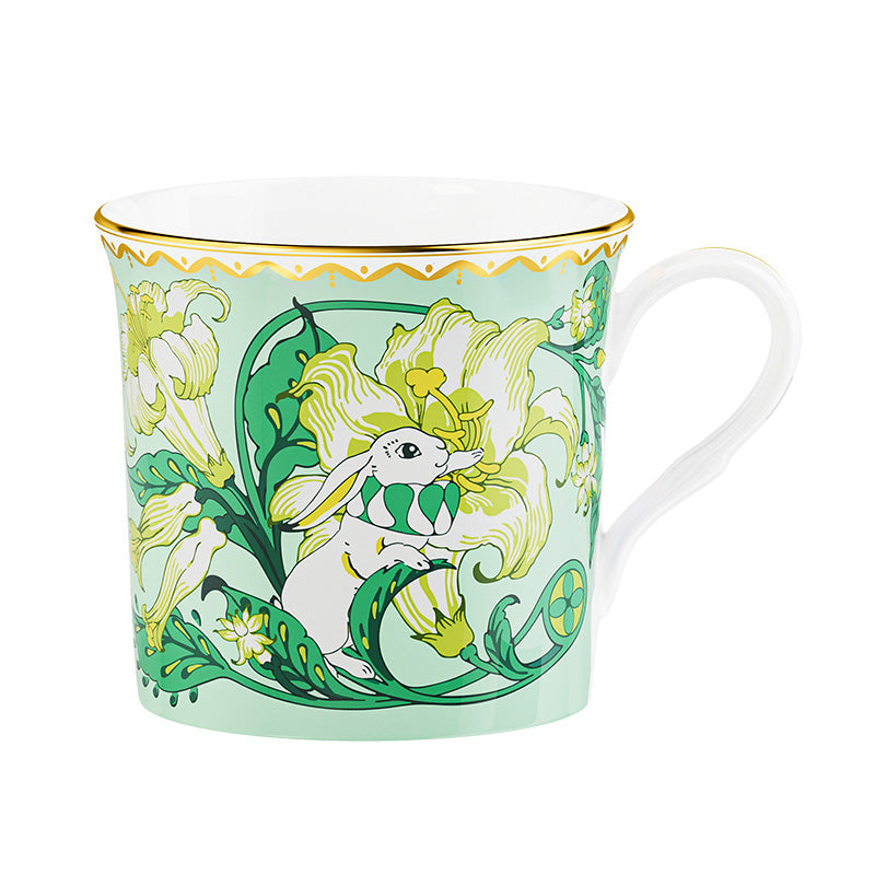 BlanBunny Shakespeare Garden Bone China Mug Green - Lily Longjing Image