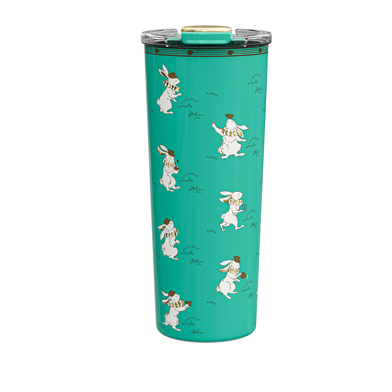 BlanBunny Wild Roaming Insulated Cup with Straw 640ml Large Capacity, 316 Stainless Steel
