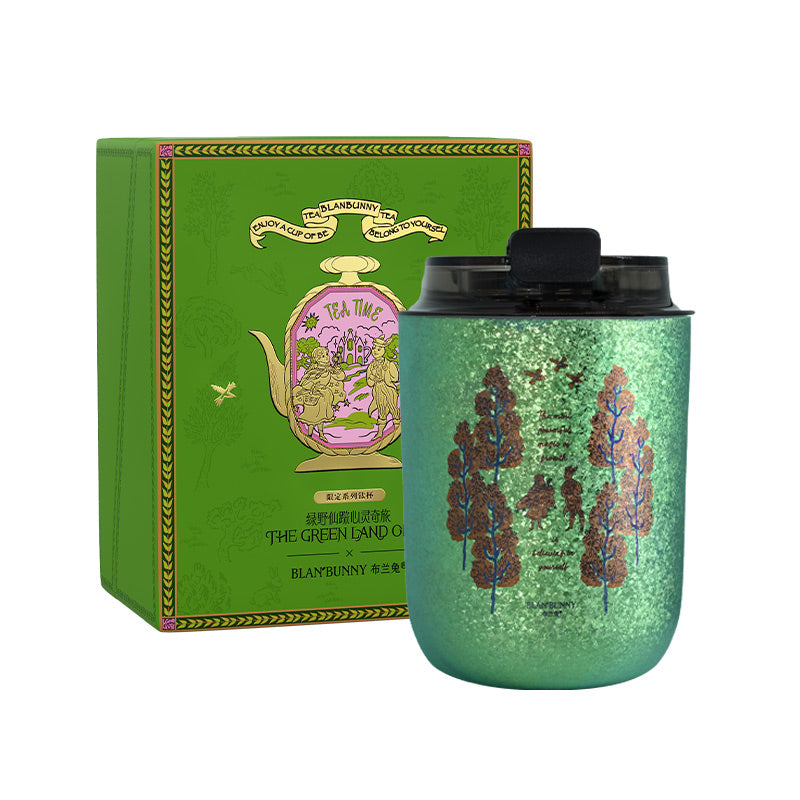 BlanBunny Double-Walled Titanium Mug – Portable Outdoor Insulated Cup Gift Set