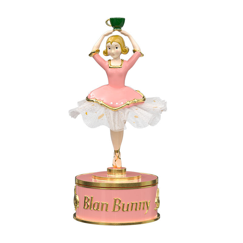 BlanBunny Nutcracker Sugar Plum Fairy Music Box Enamel Handcrafted Collectible Ballet Figurine Gift