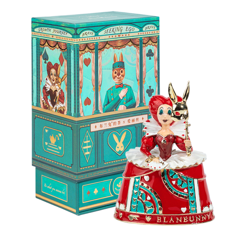 BlanBunny Alice Jewelry Box Flag Bearer Organizer for Rings Earrings and Accessories