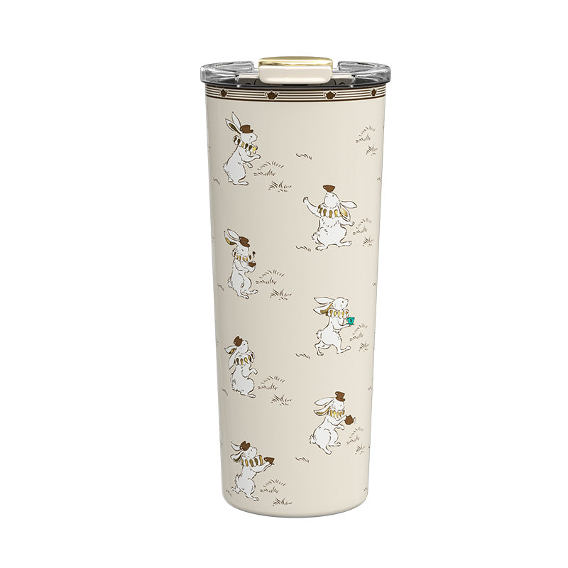 BlanBunny Wild Roaming Insulated Cup with Straw 640ml Large Capacity, 316 Stainless Steel