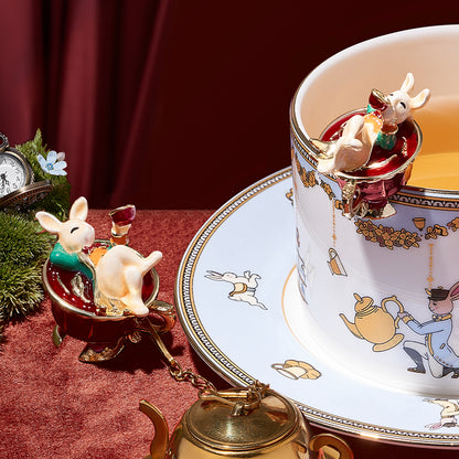 BlanBunny Alice March Hare Tea Infuser Stainless Steel Tea Strainer Gift