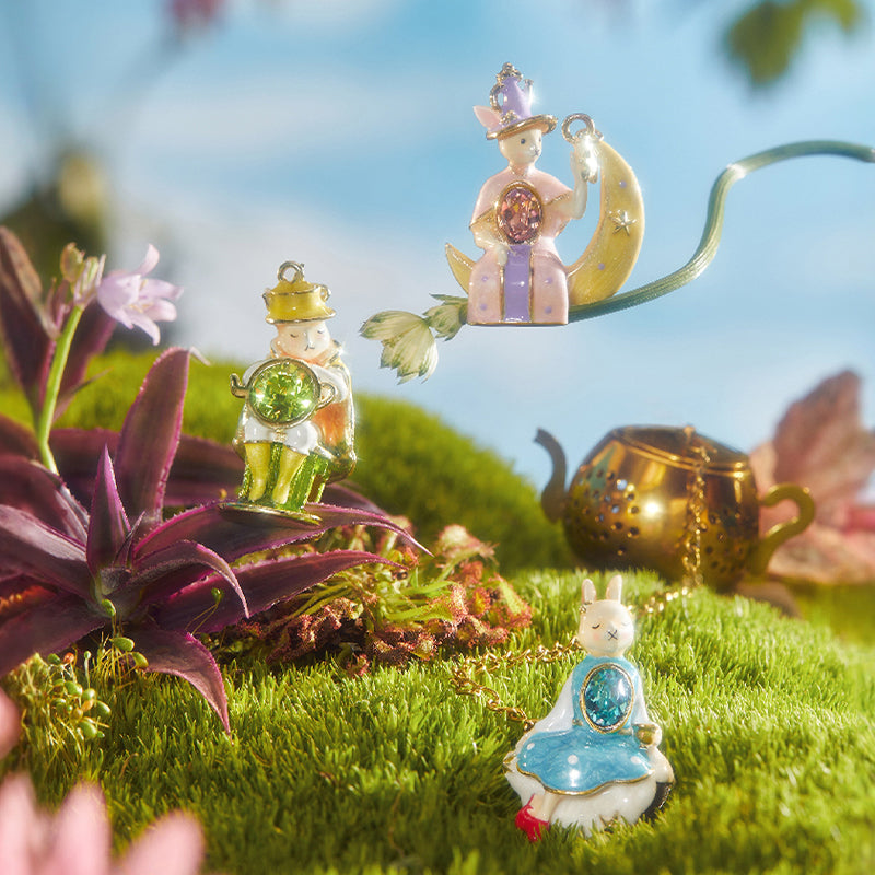 Blanbunny The Green Land of Oz Tea Infuser Cute Bunny Cute Pendant Stainless Steel Leaf Filter Portable Tea Brewing Tool