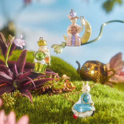 Blanbunny The Green Land of Oz Tea Infuser Cute Bunny Cute Pendant Stainless Steel Leaf Filter Portable Tea Brewing Tool
