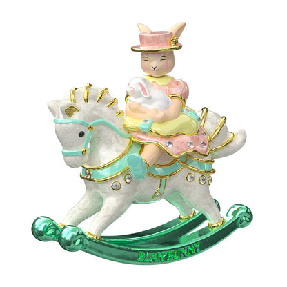 BlanBunny Enamel Jewelry Box Vintage English Afternoon Tea Trinket Box Decorative Storage for Rings & Accessories
