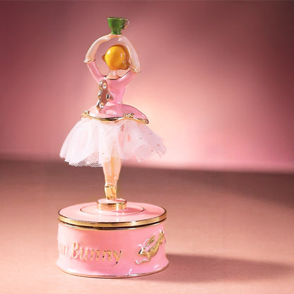 BlanBunny Nutcracker Sugar Plum Fairy Music Box Enamel Handcrafted Collectible Ballet Figurine Gift