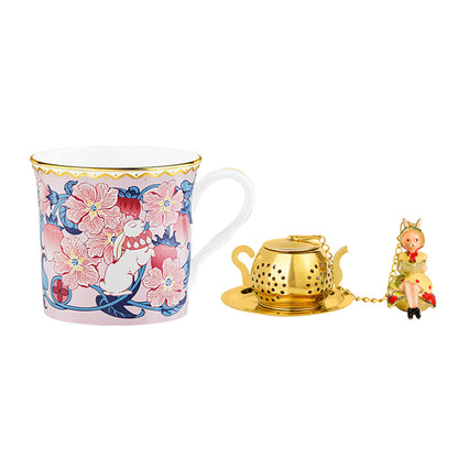 Shakespeare Garden Bone China Mug & Tea Infuser Gift Set – Perfect for Tea Lovers