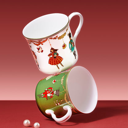 BlanBunny New Nutcracker Bone China Mug Fun Design Water Cup Birthday Gift