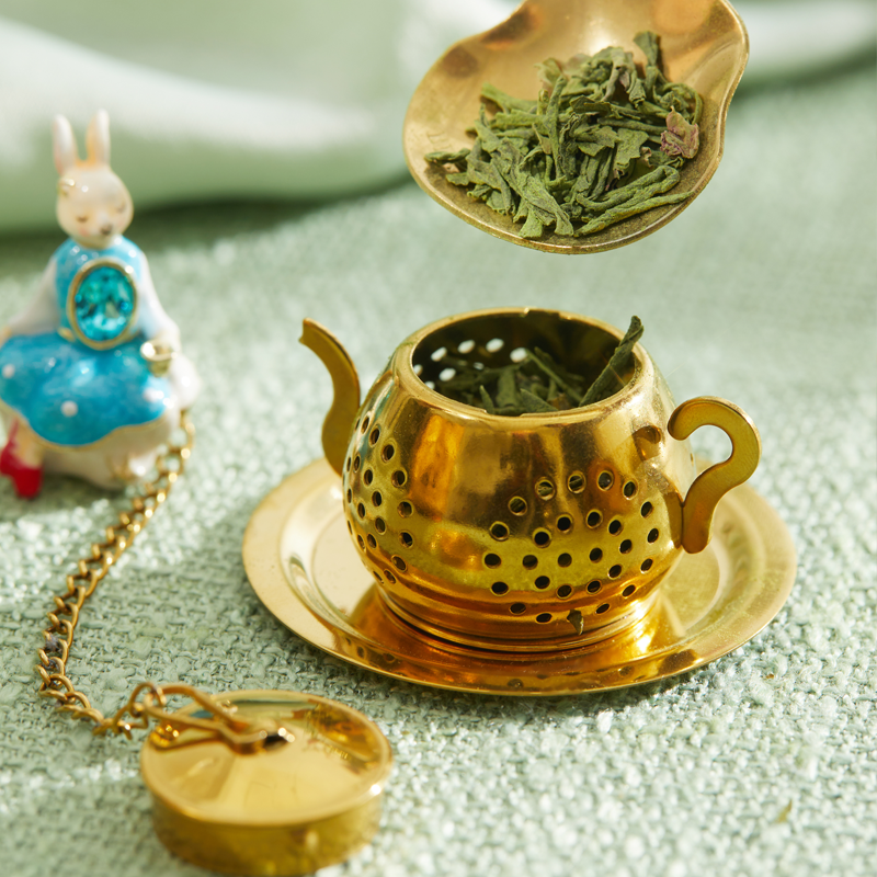 Blanbunny The Green Land of Oz Tea Infuser Cute Bunny Cute Pendant Stainless Steel Leaf Filter Portable Tea Brewing Tool