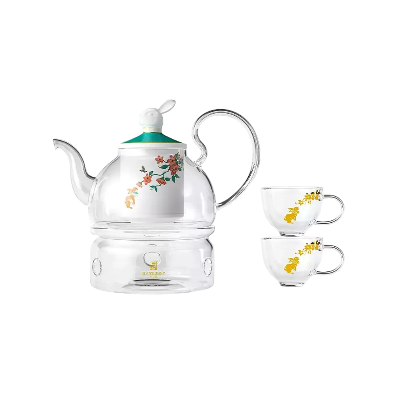 Enchanted Bloom Glass Teapot Set product image 1