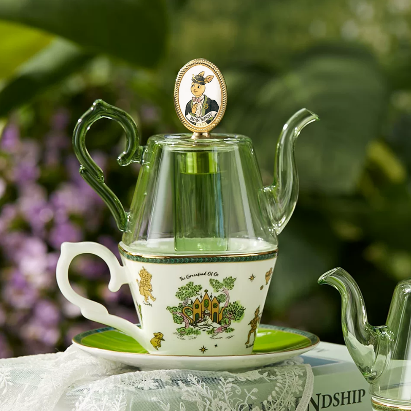 The Green Land of Oz Duo Teapot Set bottom image 1