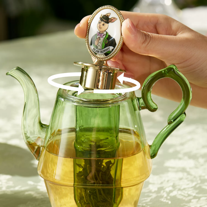 The Green Land of Oz Duo Teapot Set how to use image