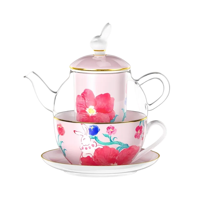 King's Garden Duo Teapot Gift Set - Pink product image 1