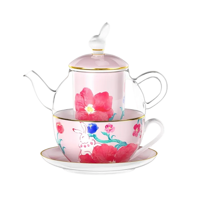 King's Garden Duo Teapot Gift Set - Pink product image 1