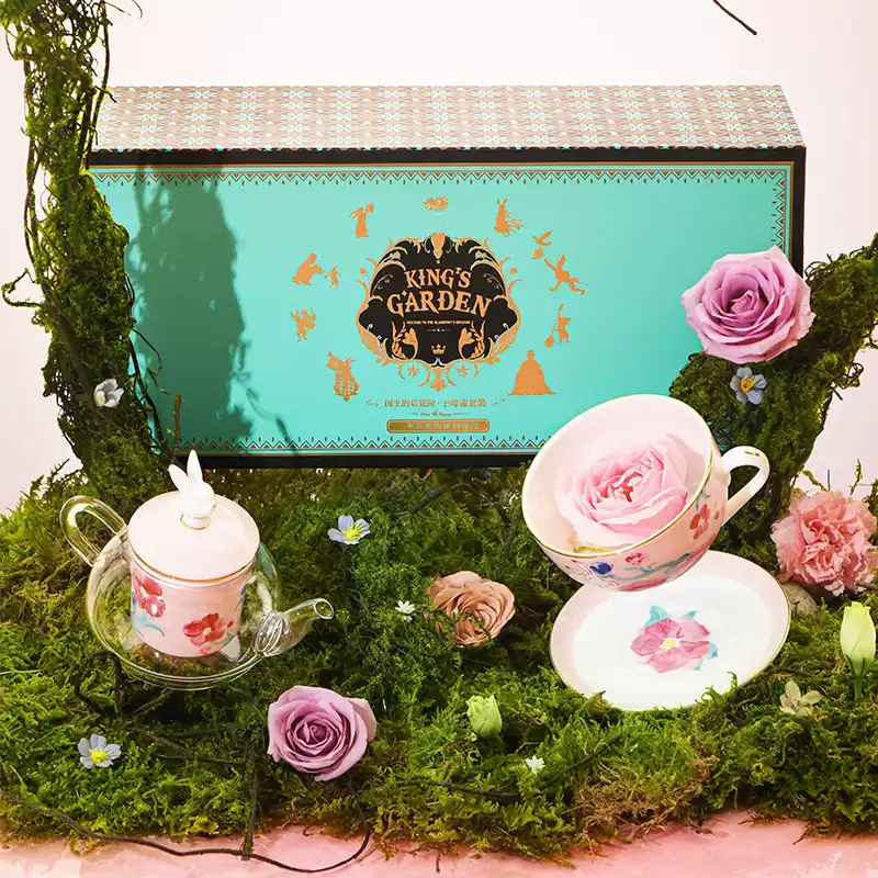 King's Garden Duo Teapot Gift Set - Pink product image 2