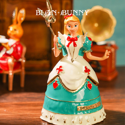 BlanBunny Alice Jewelry Box Flag Bearer Organizer for Rings Earrings and Accessories