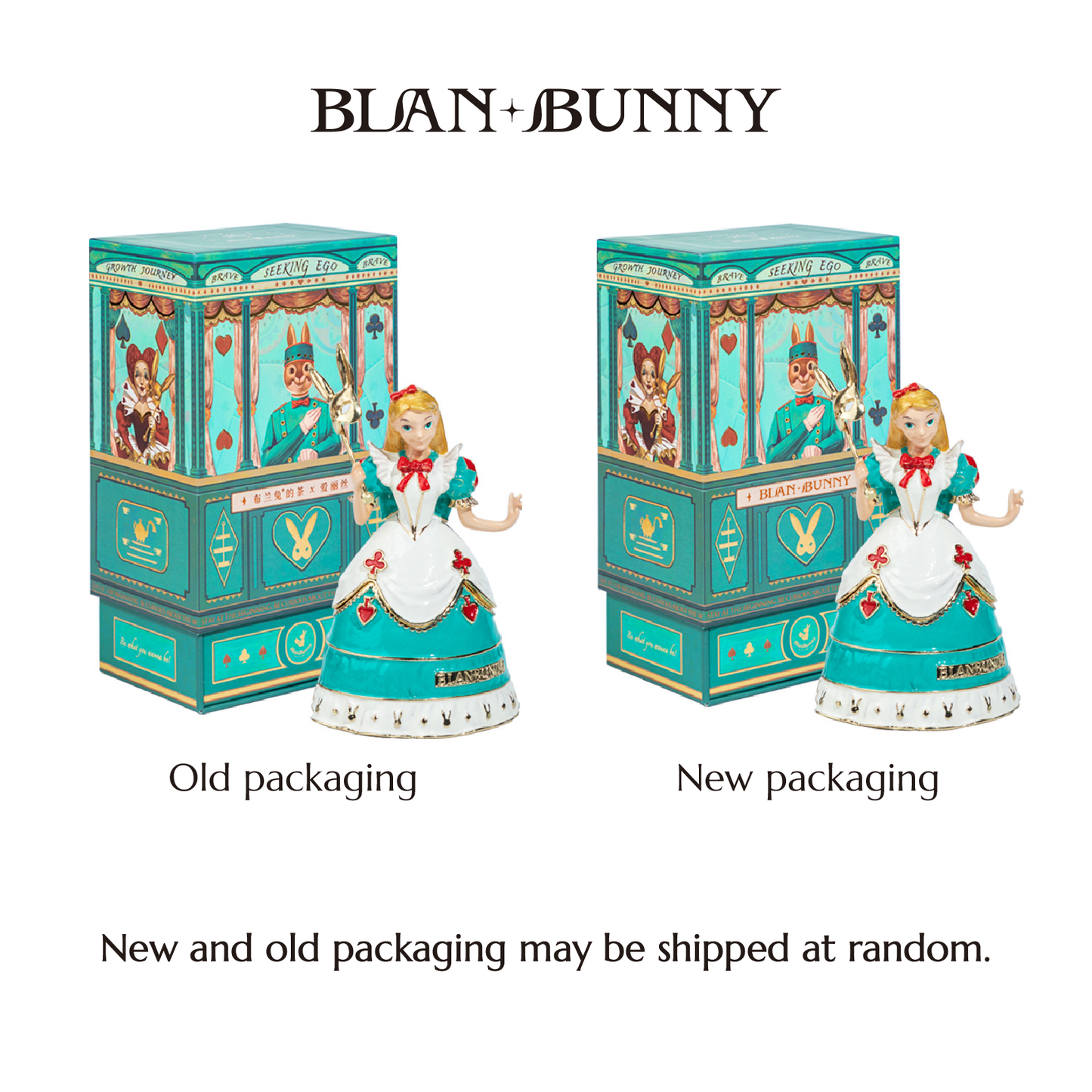 BlanBunny Alice Jewelry Box Flag Bearer Organizer for Rings Earrings and Accessories