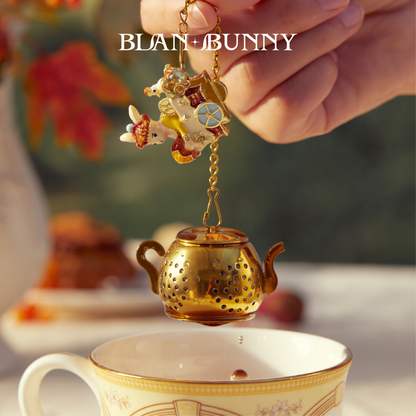 BlanBunny Autumn&Winter Series Stainless Steel Teapot Tea Infuser Brewing Tea Filter Cute Tea Strainer