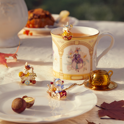 BlanBunny Autumn&Winter Series Stainless Steel Teapot Tea Infuser Brewing Tea Filter Cute Tea Strainer