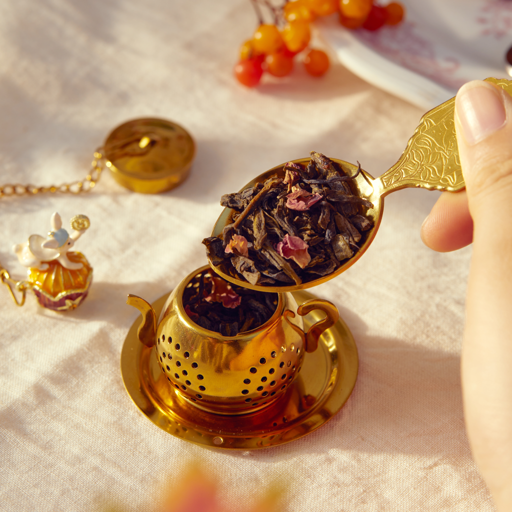 BlanBunny Autumn&Winter Series Stainless Steel Teapot Tea Infuser Brewing Tea Filter Cute Tea Strainer