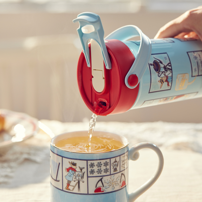 BlanBunny Christmas 316 Stainless Steel Insulated Bottle 600ml Tumbler Available in Two Colors, Keeps Water Hot and Cold