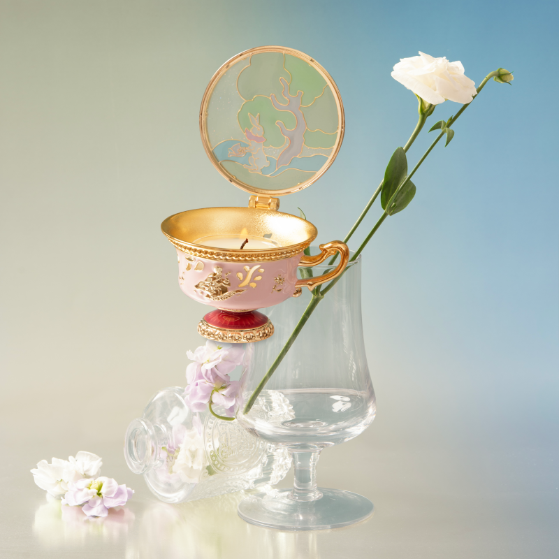 BlanBunny Emerald Forest Scented Candle Gift Set Glow Night Cup with Projection Light Holiday Gift