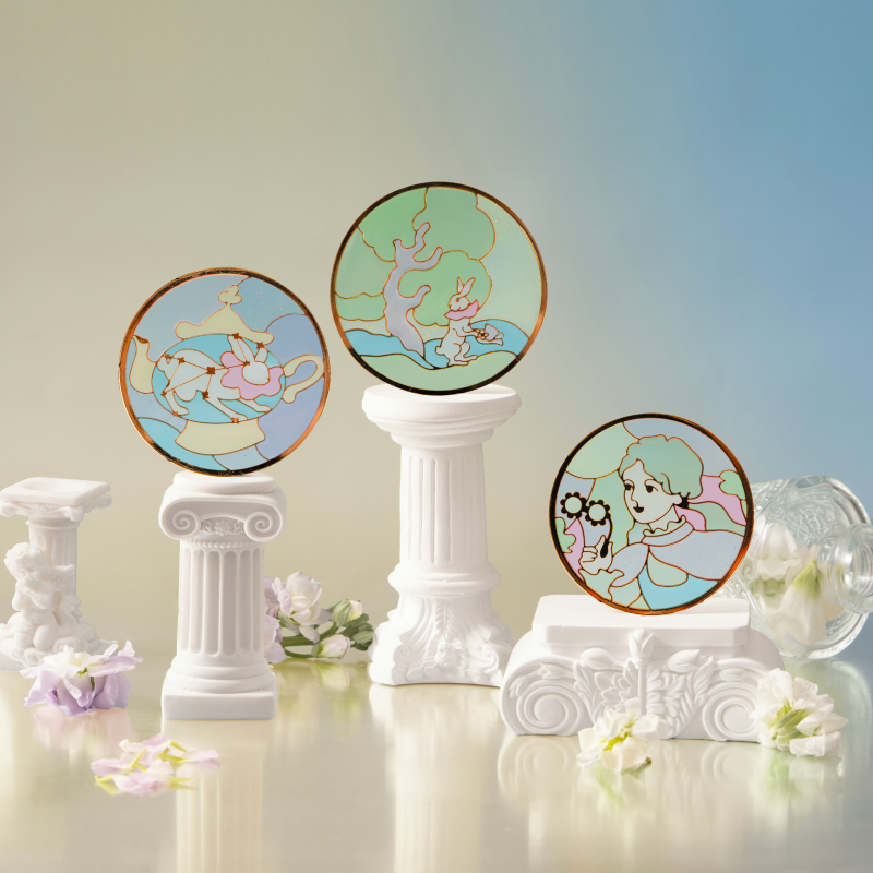 BlanBunny Emerald Forest Scented Candle Gift Set Glow Night Cup with Projection Light Holiday Gift