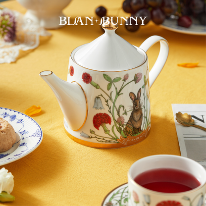 BlanBunny Garden Adventure Tea Set with Cup & Saucer English Afternoon Tea Set Gift