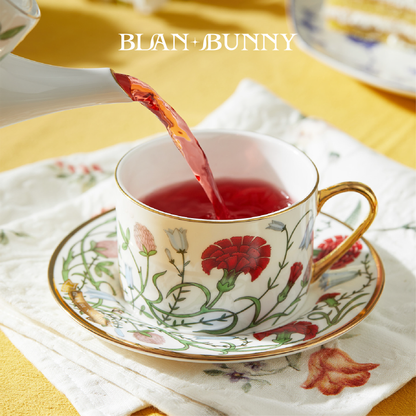 BlanBunny Garden Adventure Tea Set with Cup & Saucer English Afternoon Tea Set Gift