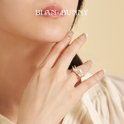 BlanBunny Crystal Glass Pearl Jewelry Set for Women Unique Design Necklace Bracelet Earrings Ring Gift