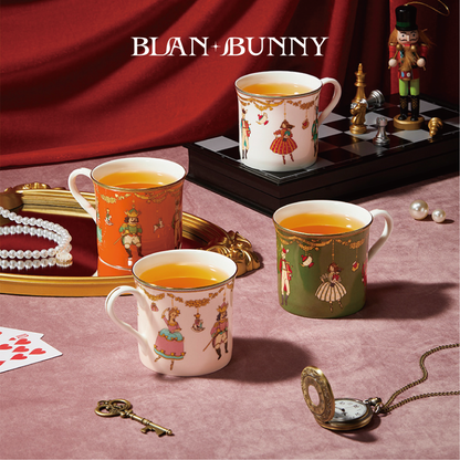 BlanBunny New Nutcracker Bone China Mug Fun Design Water Cup Birthday Gift
