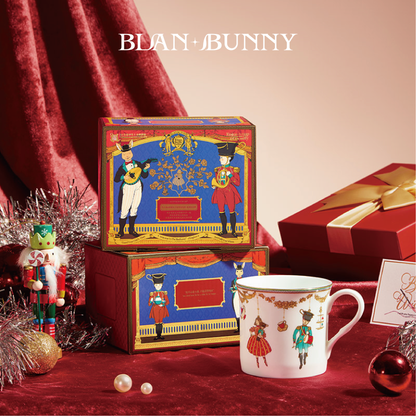 BlanBunny New Nutcracker Bone China Mug Fun Design Water Cup Birthday Gift