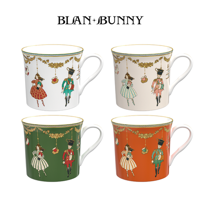 BlanBunny New Nutcracker Bone China Mug Fun Design Water Cup Birthday Gift