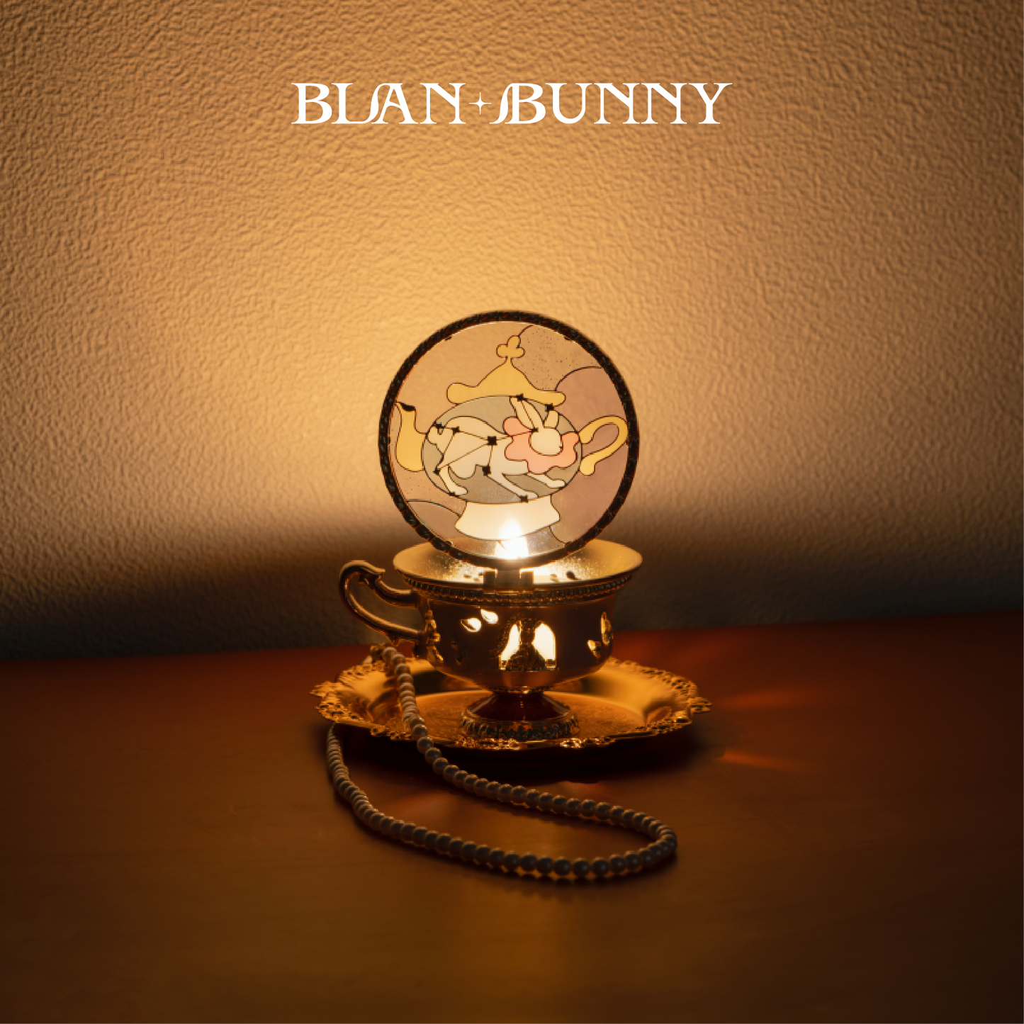 BlanBunny Emerald Forest Scented Candle Gift Set Glow Night Cup with Projection Light Holiday Gift