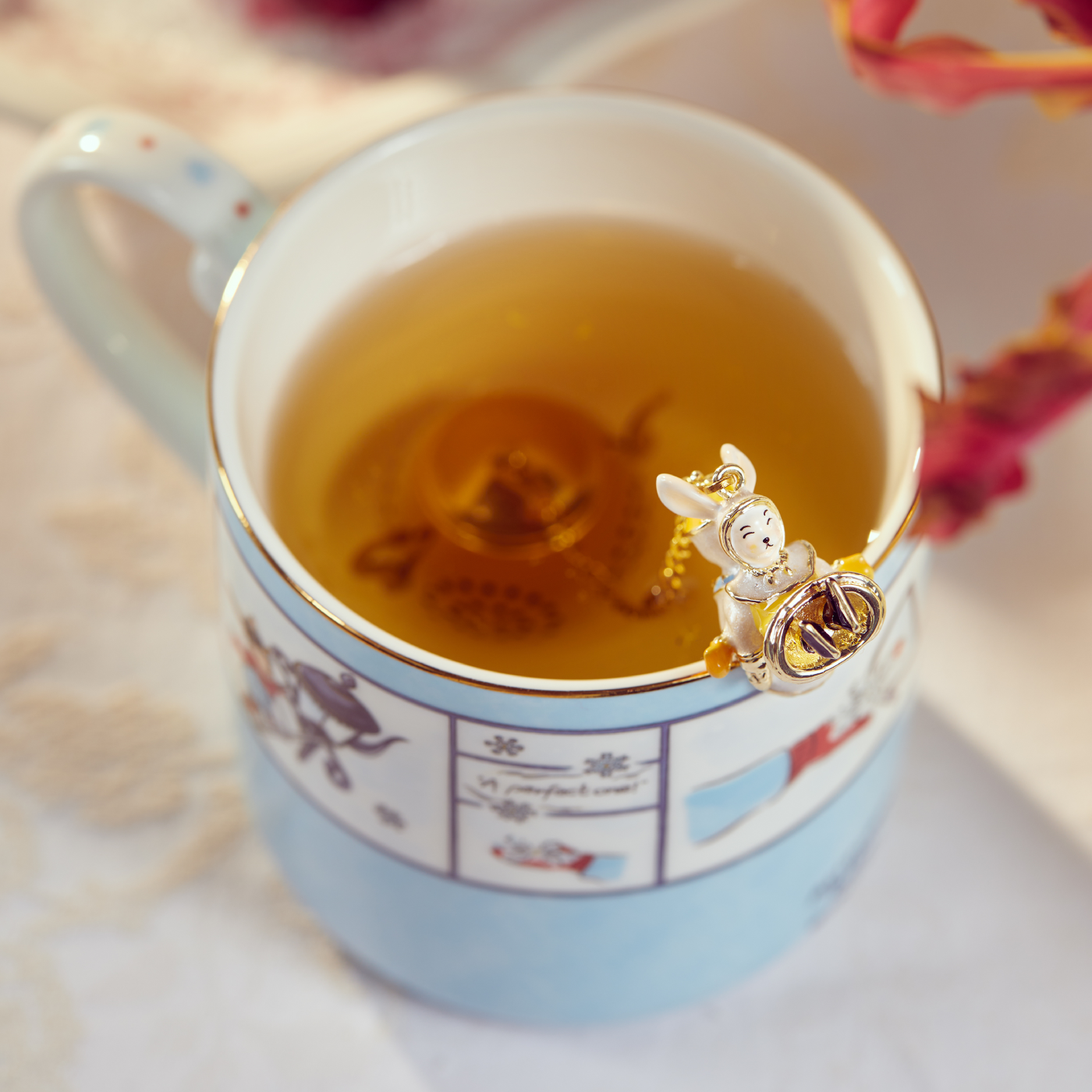 BlanBunny Snow Friends Tea Infuser Stainless Steel Mini Teapot Strainer