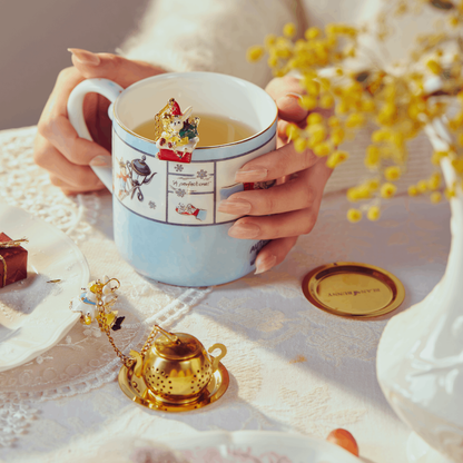 BlanBunny Snow Friends Tea Infuser Stainless Steel Mini Teapot Strainer