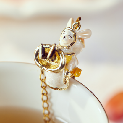 BlanBunny Snow Friends Tea Infuser Stainless Steel Mini Teapot Strainer