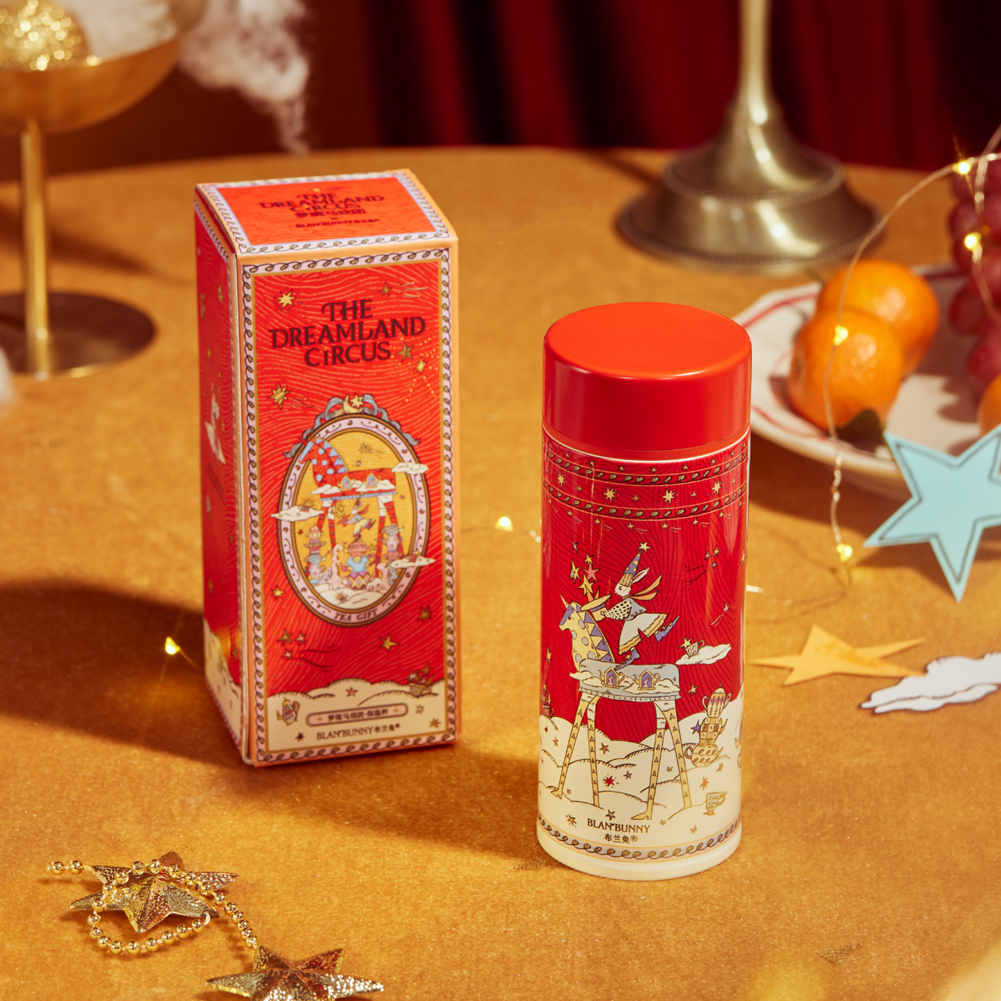 BlanBunny Dream Circus Mini Insulated Bottle with Ceramic Lining 260ml – Year of the Horse Limited Edition Travel Mug