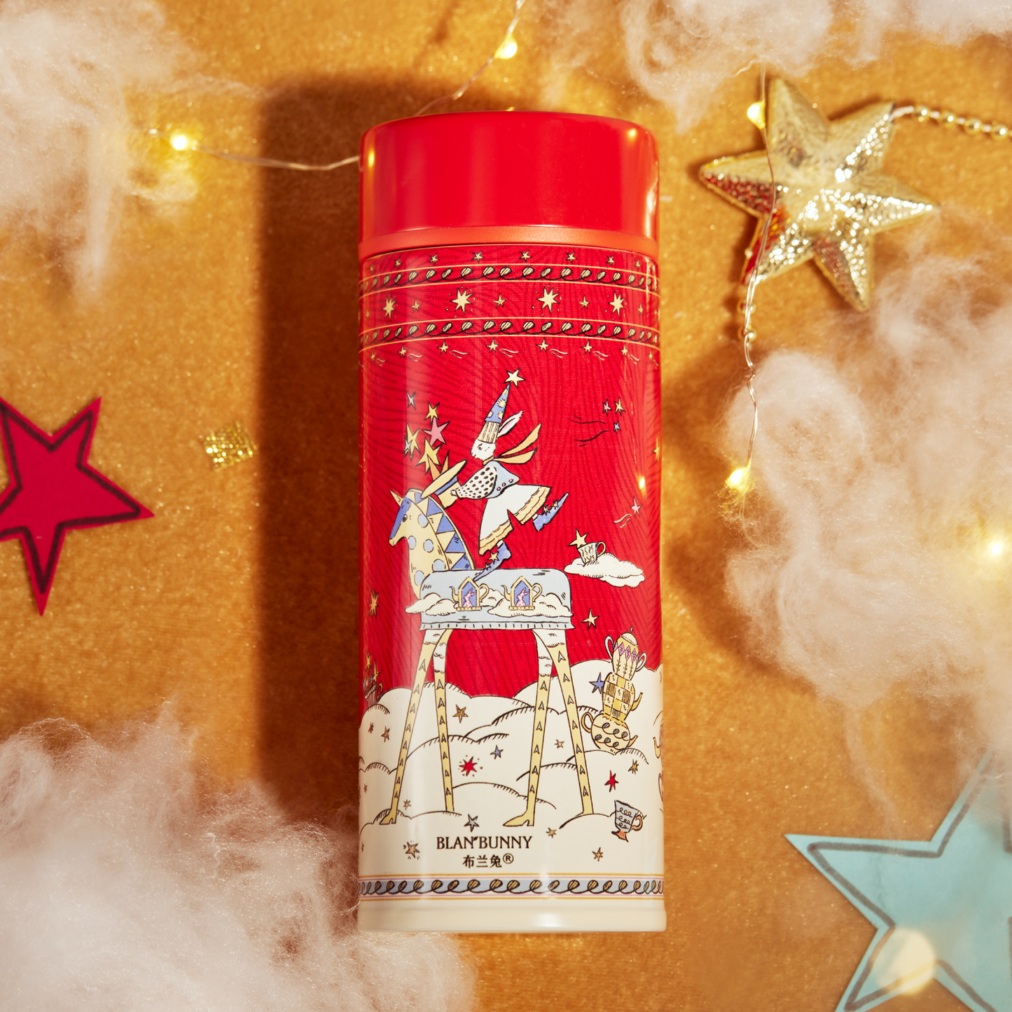 BlanBunny Dream Circus Mini Insulated Bottle with Ceramic Lining 260ml – Year of the Horse Limited Edition Travel Mug